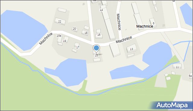 Machnice, Machnice, 15, mapa Machnice