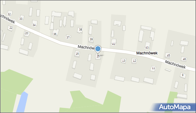 Machnówek, Machnówek, 15, mapa Machnówek