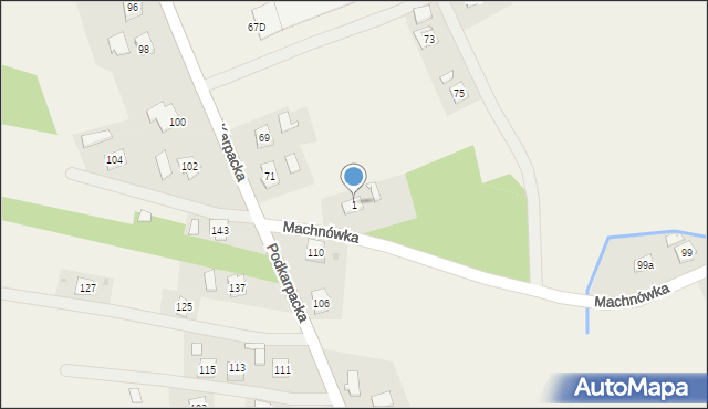 Machnówka, Machnówka, 1, mapa Machnówka