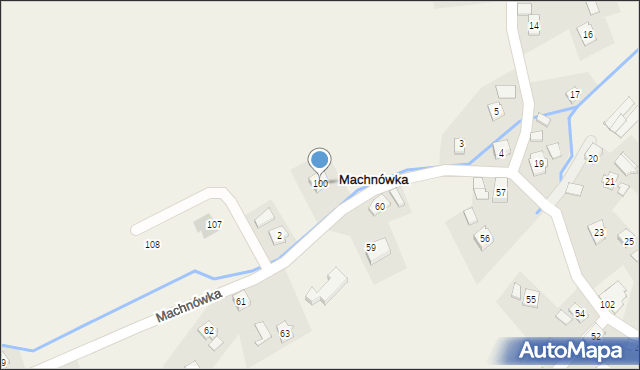 Machnówka, Machnówka, 100, mapa Machnówka