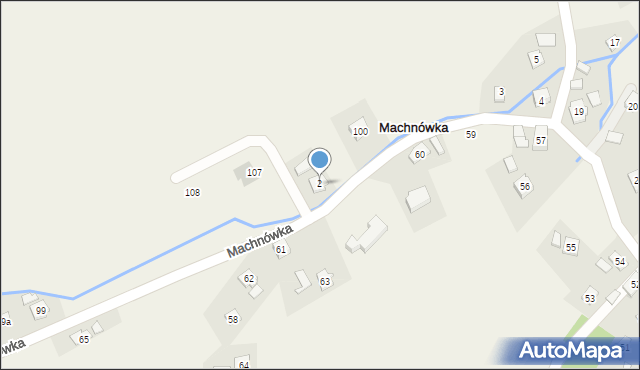 Machnówka, Machnówka, 2, mapa Machnówka