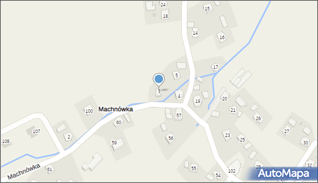 Machnówka, Machnówka, 3, mapa Machnówka