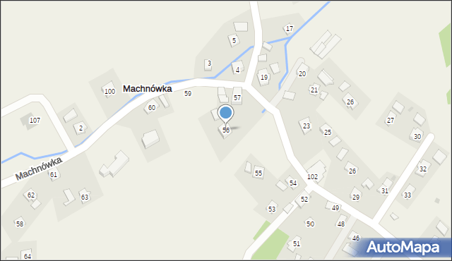 Machnówka, Machnówka, 56, mapa Machnówka