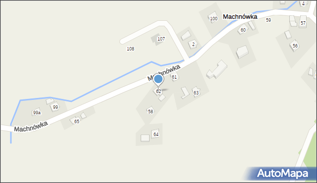 Machnówka, Machnówka, 62, mapa Machnówka