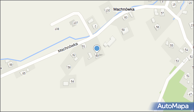 Machnówka, Machnówka, 63, mapa Machnówka