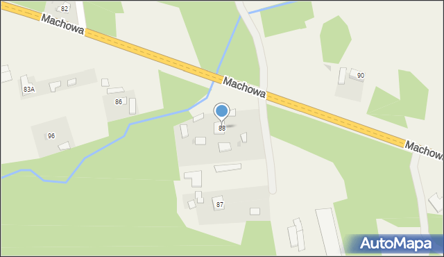 Machowa, Machowa, 88, mapa Machowa
