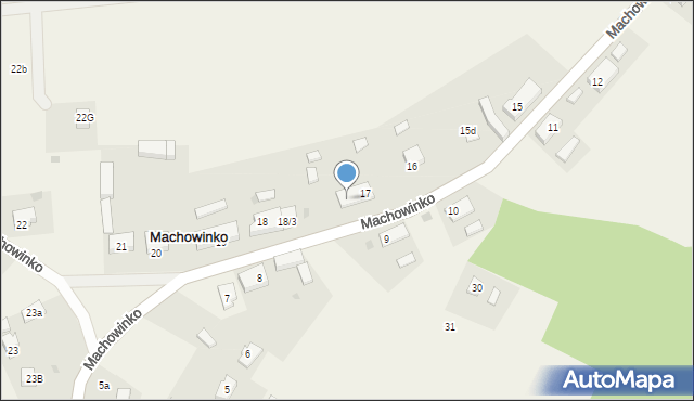 Machowinko, Machowinko, 17/1, mapa Machowinko