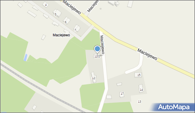 Maciejewo, Maciejewo, 11/1, mapa Maciejewo