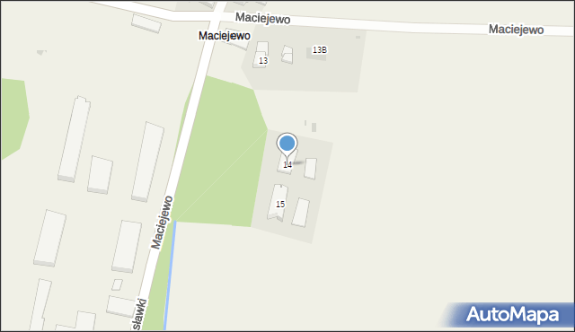 Maciejewo, Maciejewo, 14, mapa Maciejewo