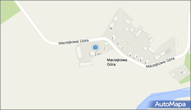 Maciejkowa Góra, Maciejkowa Góra, 1, mapa Maciejkowa Góra