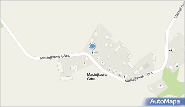 Maciejkowa Góra, Maciejkowa Góra, 3, mapa Maciejkowa Góra