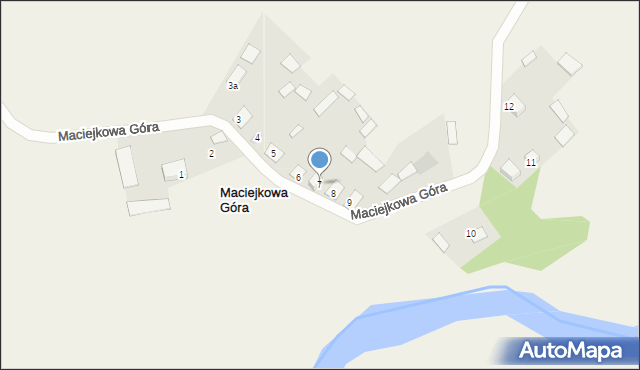 Maciejkowa Góra, Maciejkowa Góra, 7, mapa Maciejkowa Góra