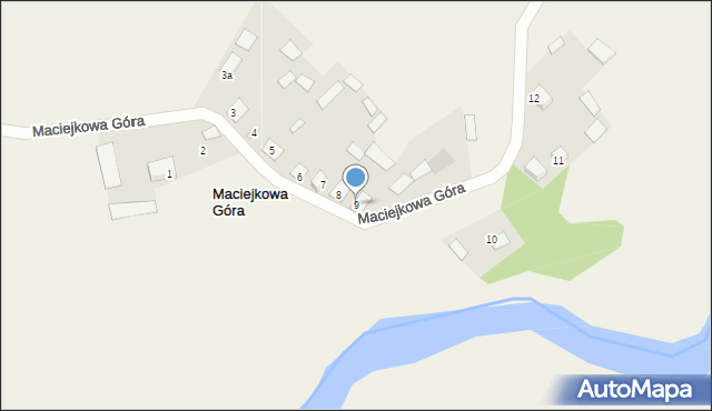 Maciejkowa Góra, Maciejkowa Góra, 9, mapa Maciejkowa Góra