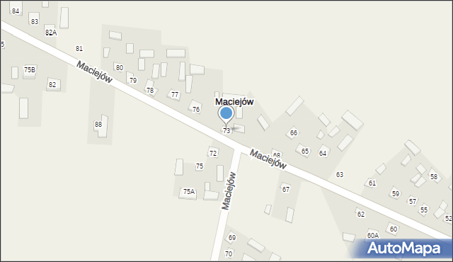 Maciejów, Maciejów, 73, mapa Maciejów