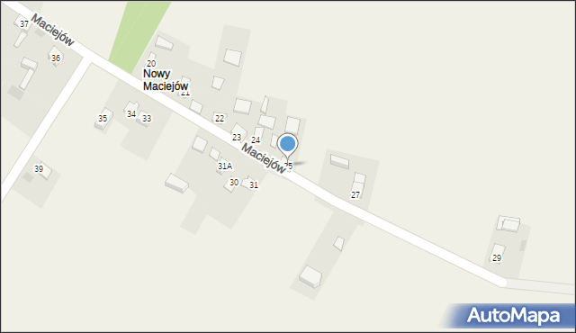 Maciejów, Maciejów, 25, mapa Maciejów