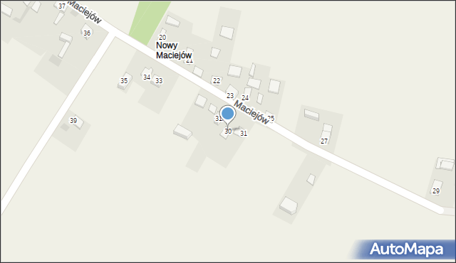 Maciejów, Maciejów, 30, mapa Maciejów