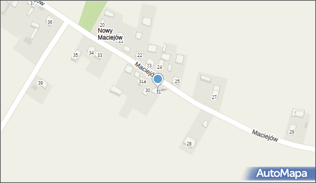 Maciejów, Maciejów, 31, mapa Maciejów