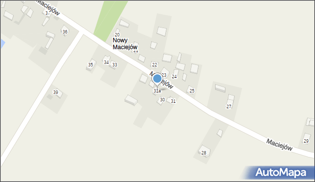 Maciejów, Maciejów, 31A, mapa Maciejów