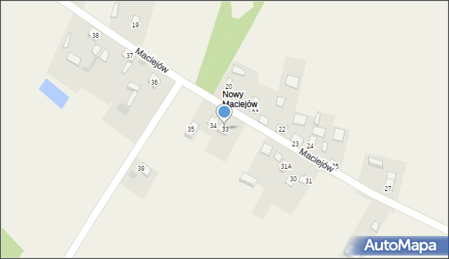 Maciejów, Maciejów, 33, mapa Maciejów