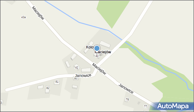 Maciejów, Maciejów, 41, mapa Maciejów