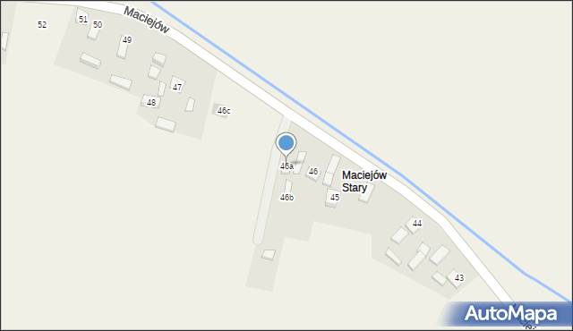 Maciejów, Maciejów, 46a, mapa Maciejów