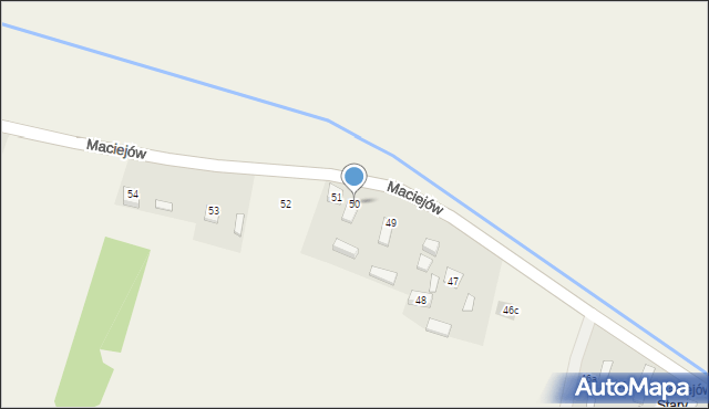 Maciejów, Maciejów, 50, mapa Maciejów