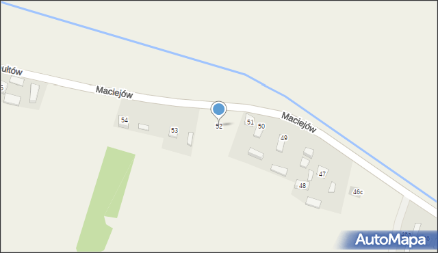 Maciejów, Maciejów, 52, mapa Maciejów