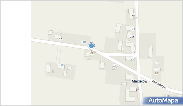 Maciejów, Maciejów, 18, mapa Maciejów