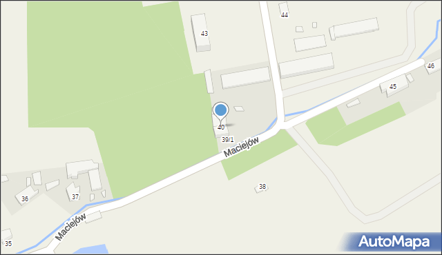 Maciejów, Maciejów, 40, mapa Maciejów