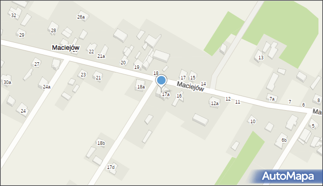 Maciejów, Maciejów, 17b, mapa Maciejów