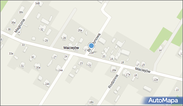 Maciejów, Maciejów, 21a, mapa Maciejów