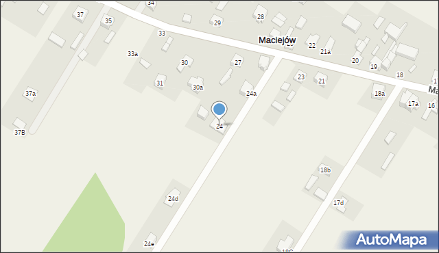 Maciejów, Maciejów, 24, mapa Maciejów