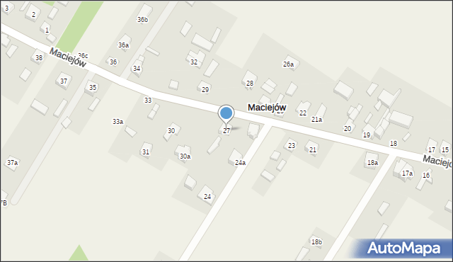 Maciejów, Maciejów, 27, mapa Maciejów