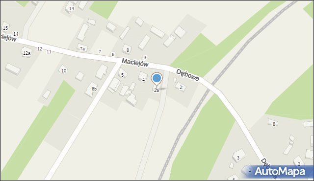 Maciejów, Maciejów, 2a, mapa Maciejów