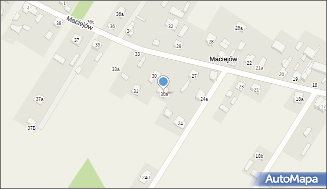 Maciejów, Maciejów, 30a, mapa Maciejów