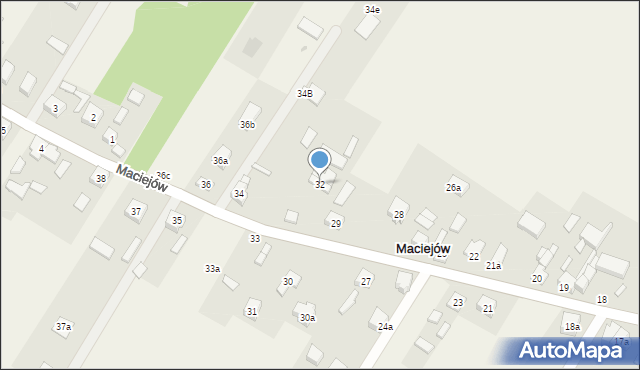 Maciejów, Maciejów, 32, mapa Maciejów