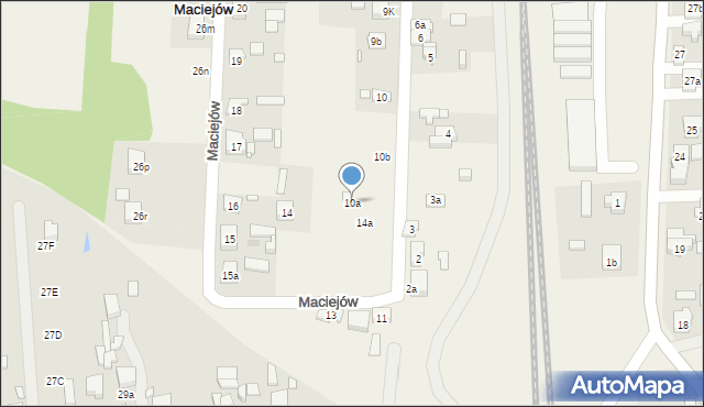 Maciejów, Maciejów, 10a, mapa Maciejów