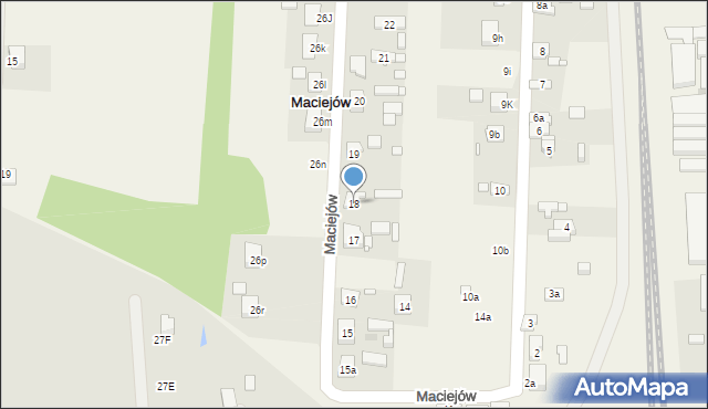 Maciejów, Maciejów, 18, mapa Maciejów