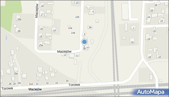 Maciejów, Maciejów, 2a, mapa Maciejów