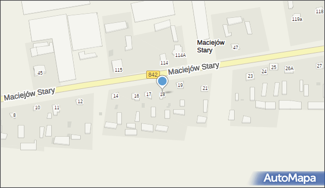 Maciejów Stary, Maciejów Stary, 18, mapa Maciejów Stary