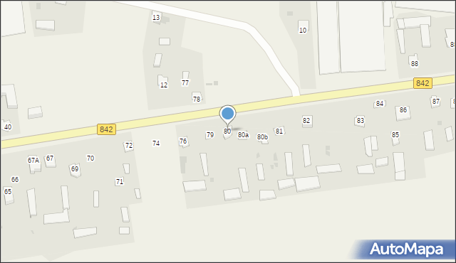 Maciejów Stary, Maciejów Stary, 80, mapa Maciejów Stary
