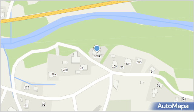 Maciejowa, Maciejowa, 100A, mapa Maciejowa