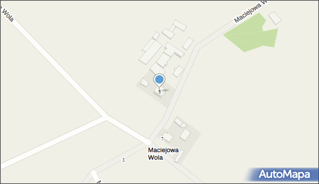 Maciejowa Wola, Maciejowa Wola, 6, mapa Maciejowa Wola