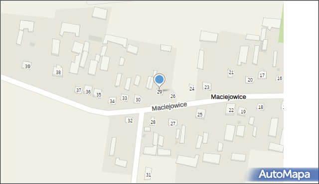 Maciejowice, Maciejowice, 29, mapa Maciejowice