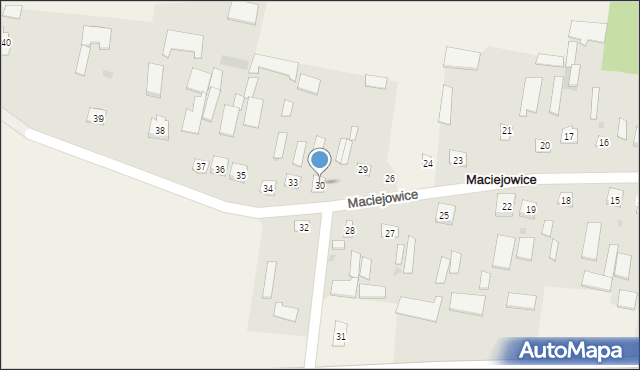 Maciejowice, Maciejowice, 30, mapa Maciejowice