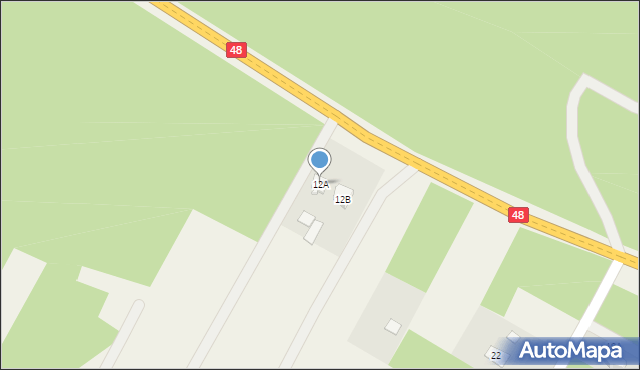 Maciejowice, Maciejowice, 12A, mapa Maciejowice