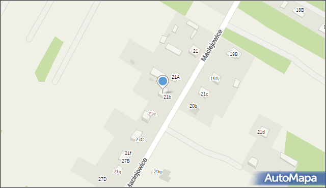Maciejowice, Maciejowice, 21d, mapa Maciejowice