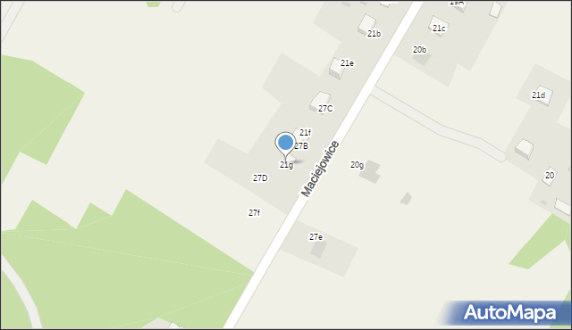Maciejowice, Maciejowice, 21g, mapa Maciejowice