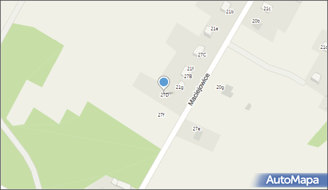 Maciejowice, Maciejowice, 27D, mapa Maciejowice