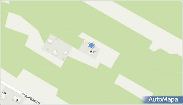 Maciejowice, Maciejowice, 36a, mapa Maciejowice